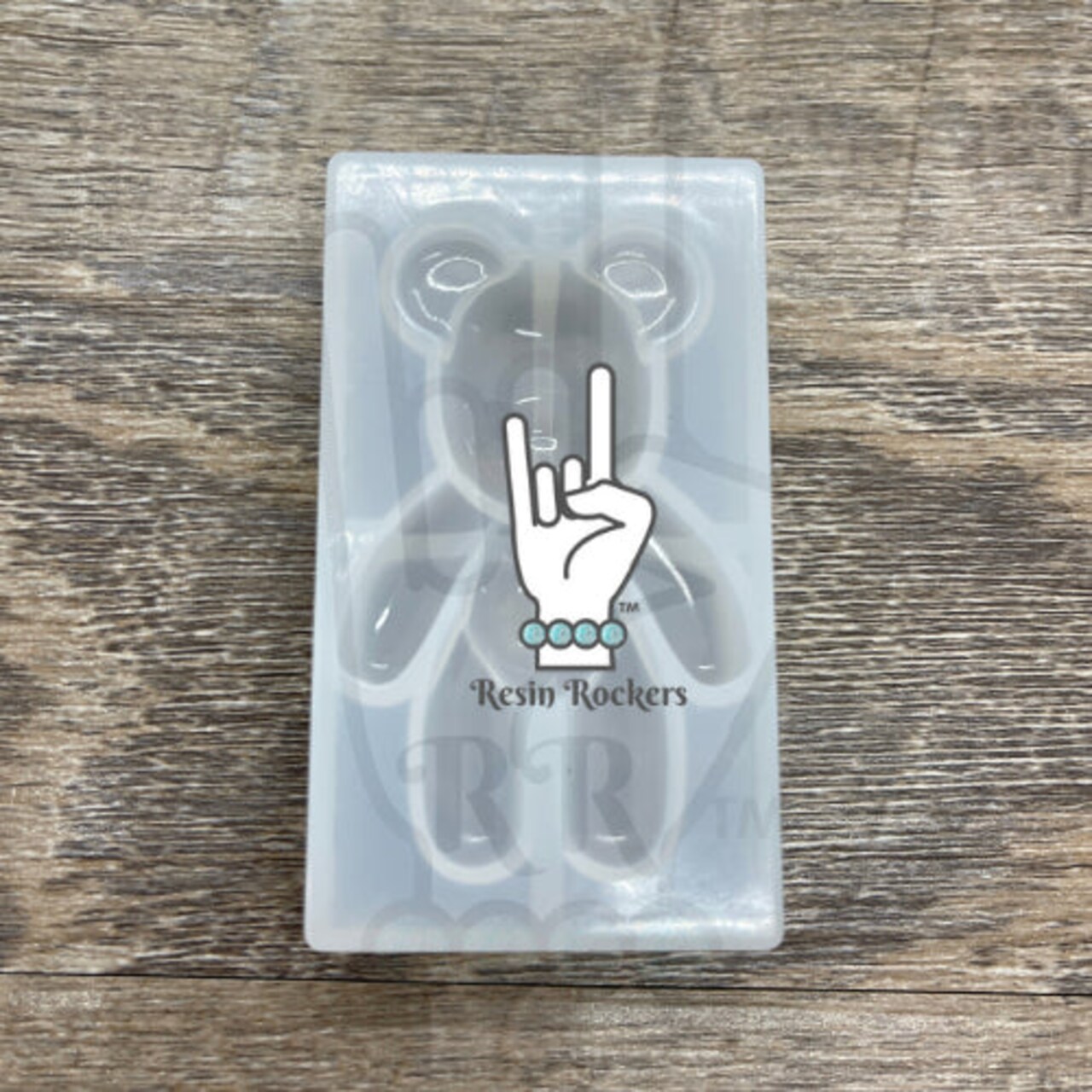 Teddy Bear Transparent Silicone Mold for Epoxy or UV Resin Art